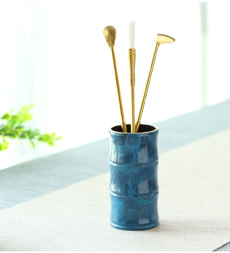 Elegant Phantom Blue Incense Set (8pcs) + Ancient Recipe Incense Powder (Free Gift)