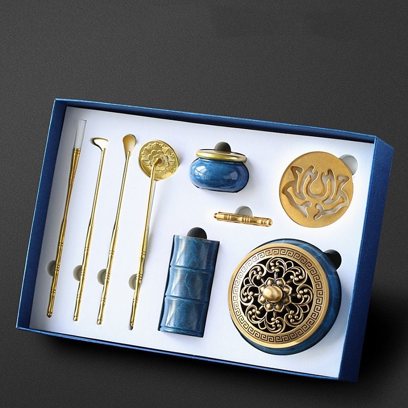 Elegant Phantom Blue Incense Set (8pcs)