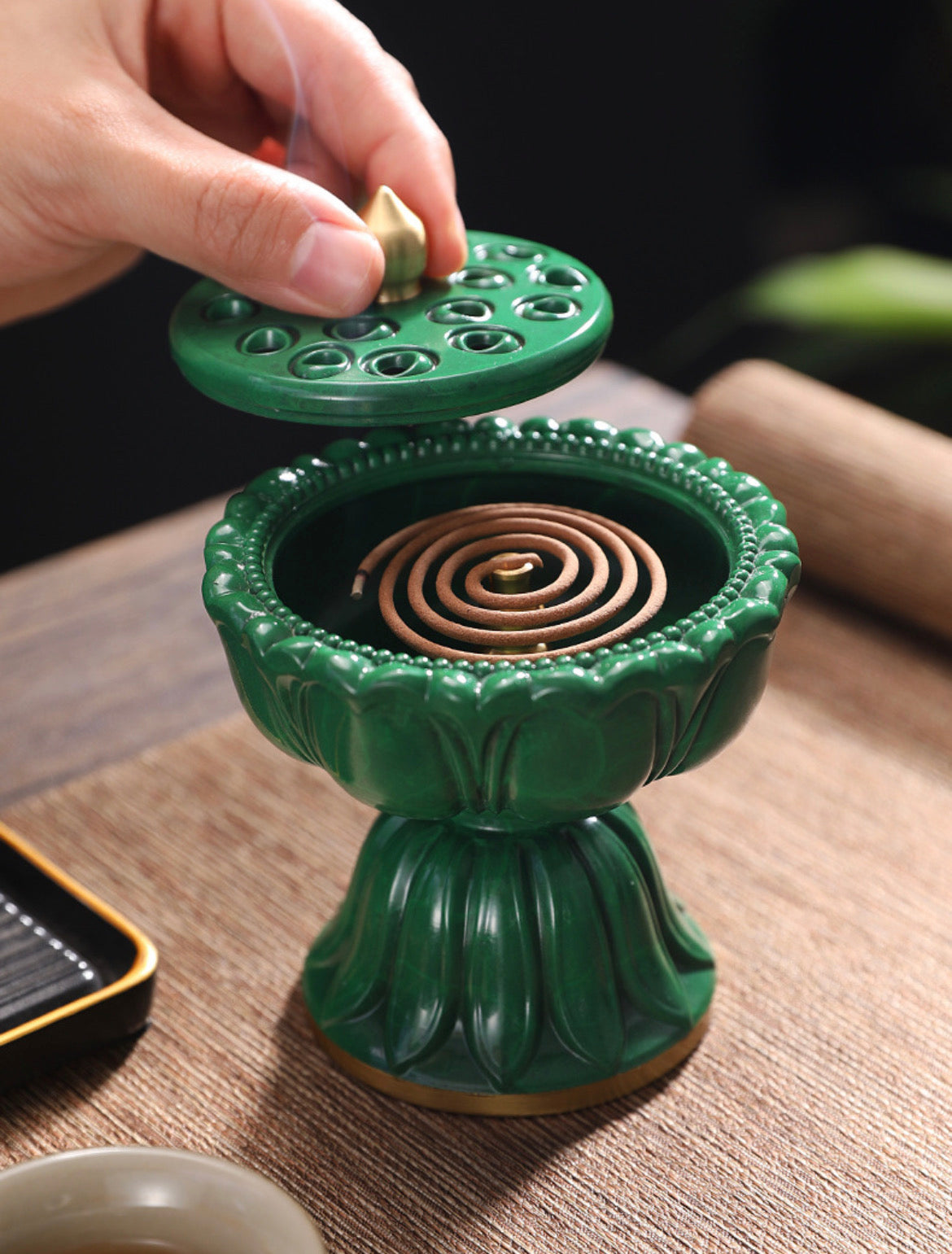 Zen Lotus Seedpod Incense Burner