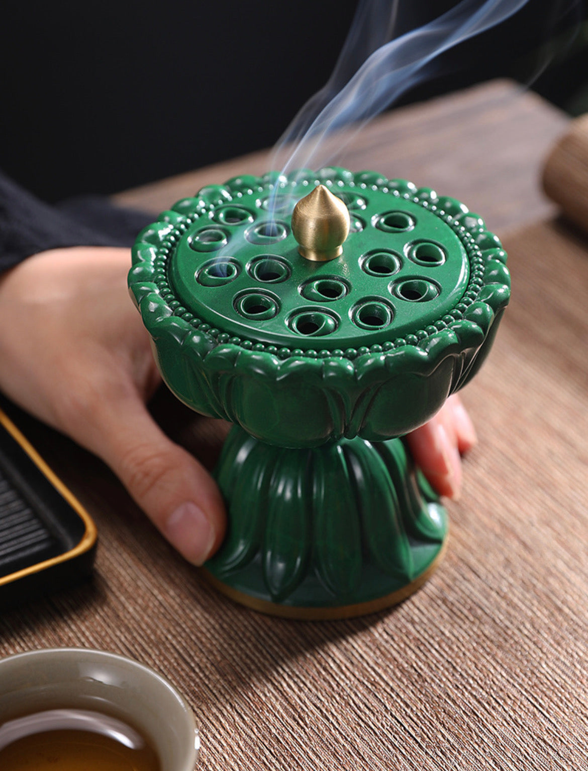 Zen Lotus Seedpod Incense Burner