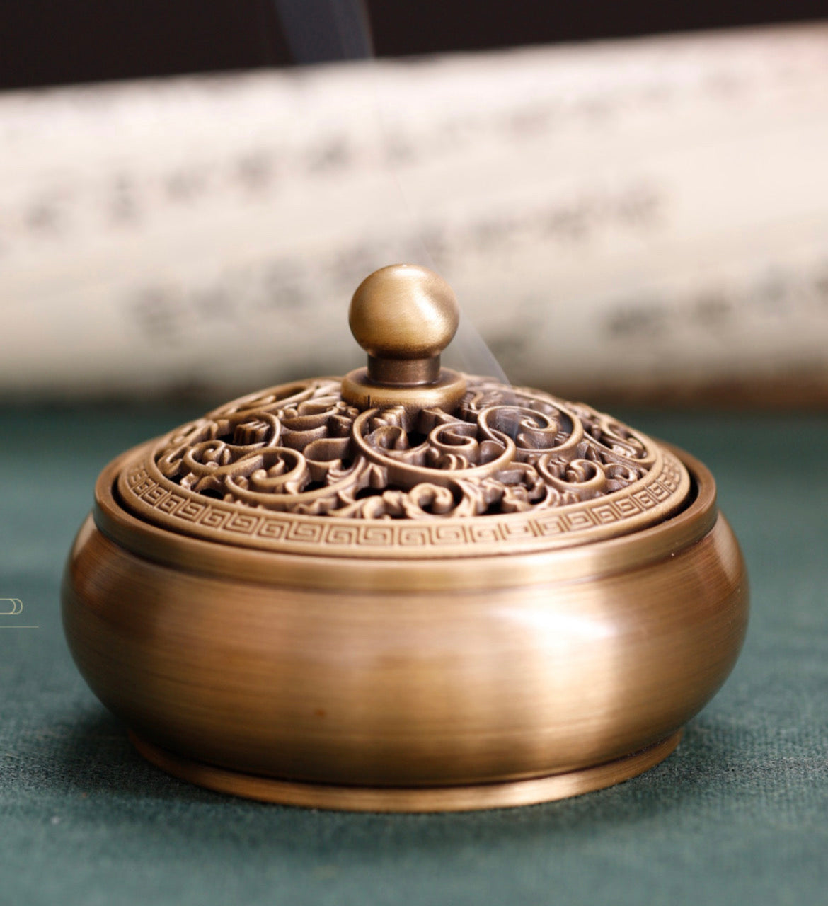 Antique Pure Brass Incense Burner