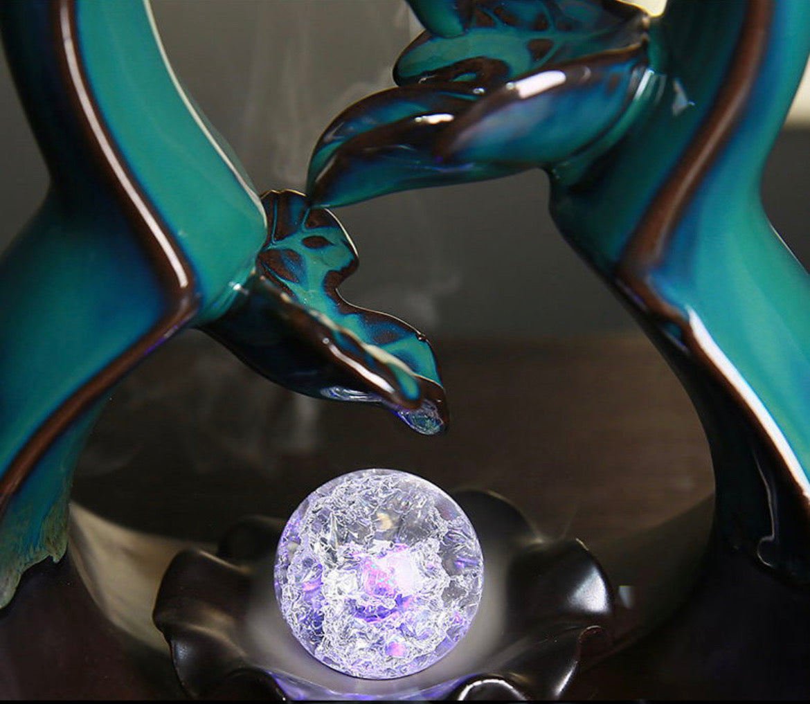 Gourd Crystal Ball Backflow Incense Burner