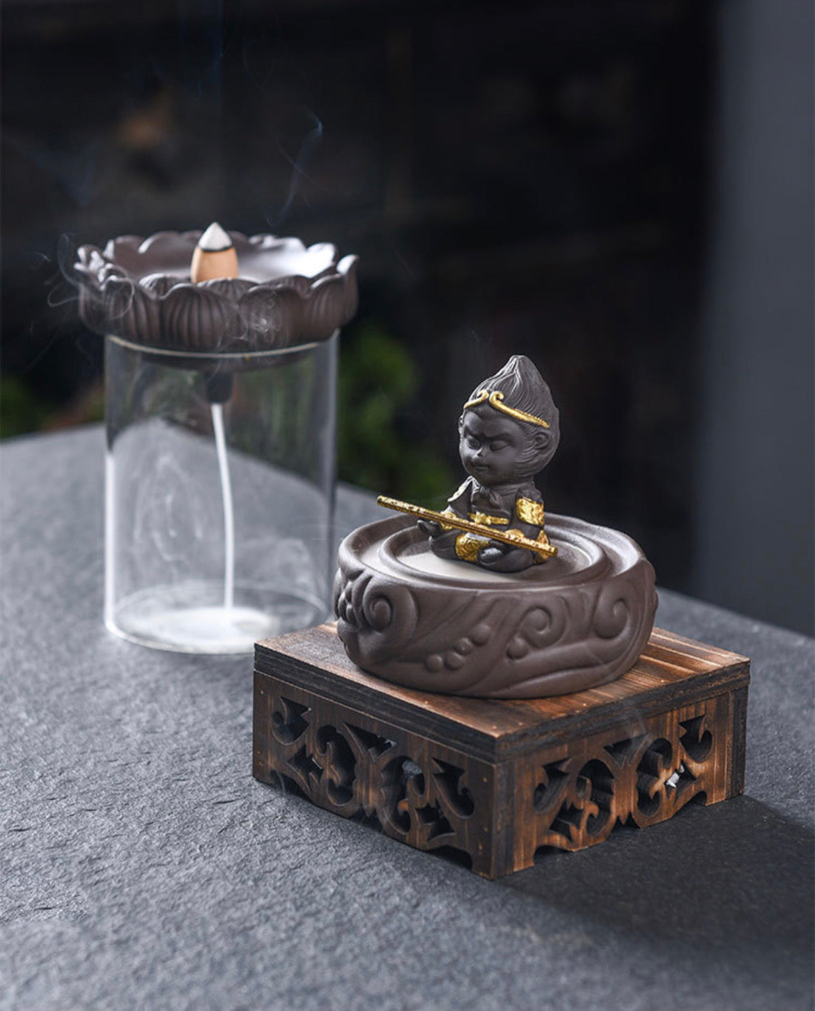 Wu Kong Backflow Incense Holder