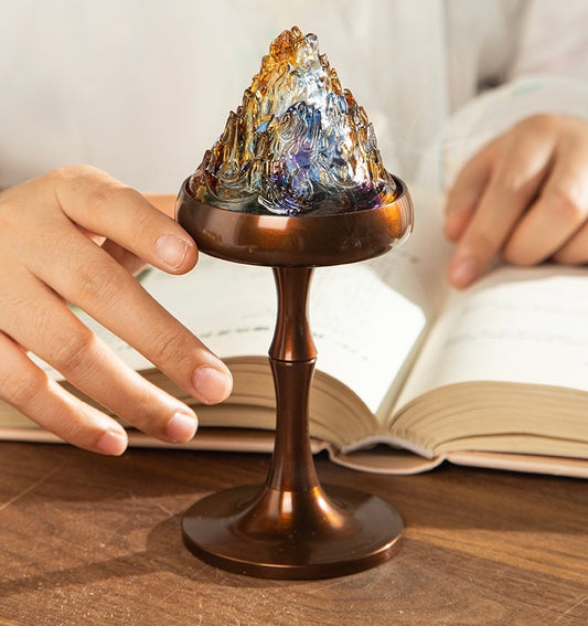 Legendary Crystal Pure Copper Boshan Incense Burner